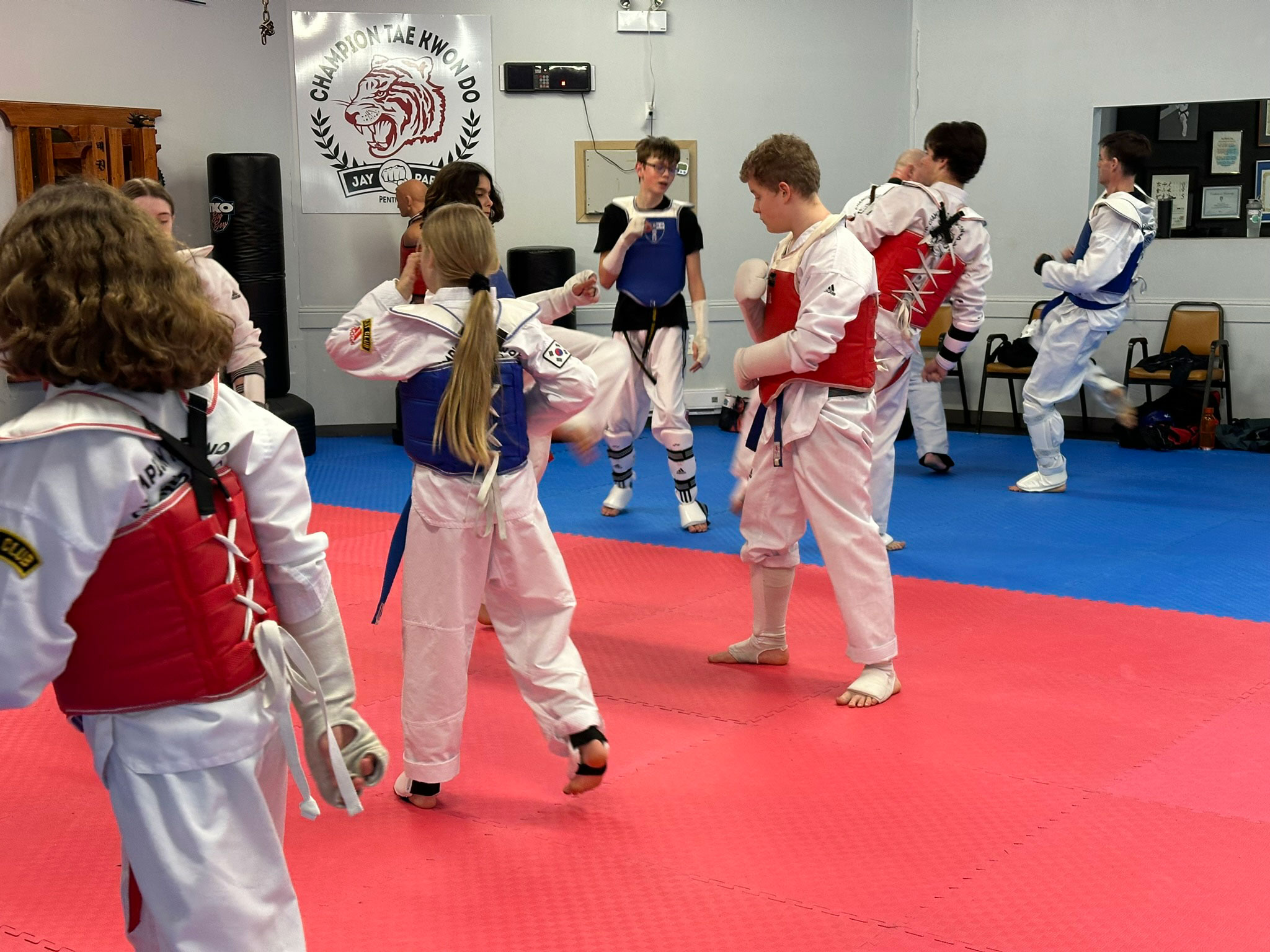 Champion Tae Kwon Do offers an adult training class for everyone 14 years of age and up.